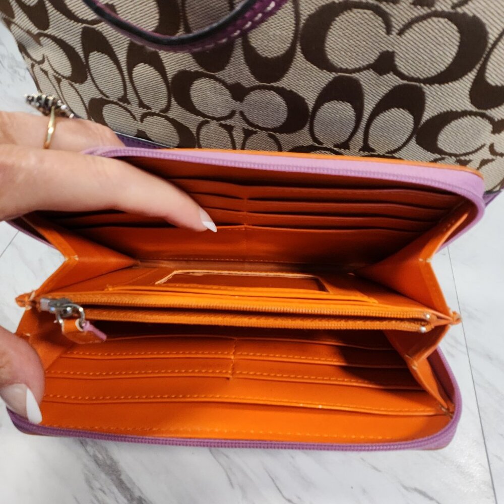 Euc Vintage Coach Park Signature Carrie Tote Bag Purse/Wallet - Picture 14 of 15